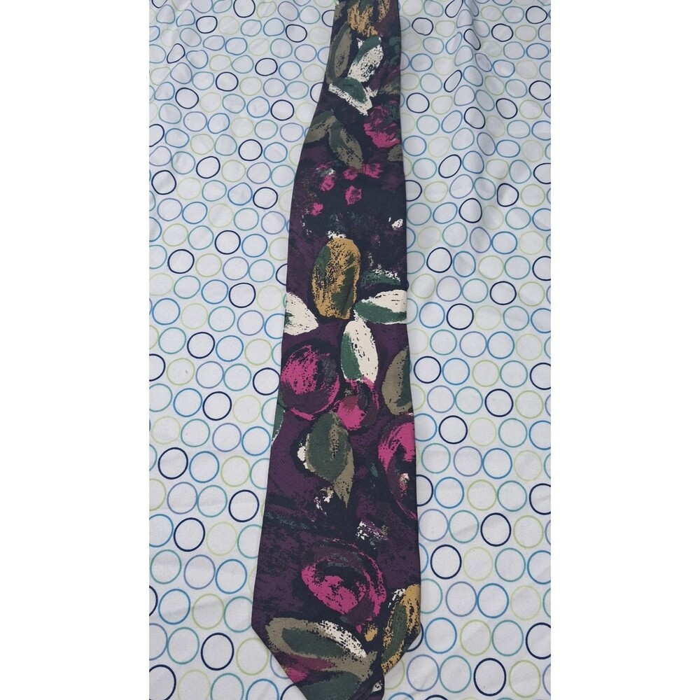 Vintage Adolfo Necktie Made in USA from Italian Silk